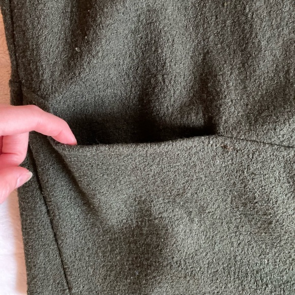 Free People Army Green Cardigan Lightweight Coat - Picture 7 of 10